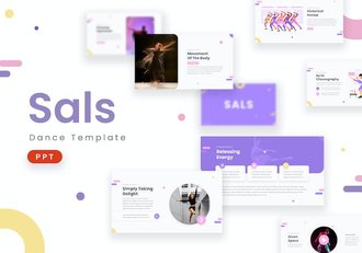 舞蹈活动策划PPT模板 - 顶尖PPT