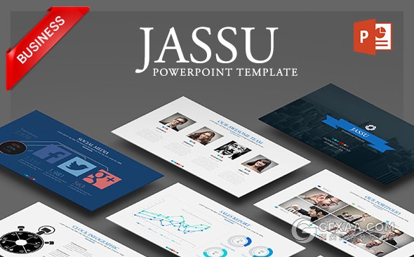 55页简约欧美风格ppt模板24个配色文件 - 顶尖PPT