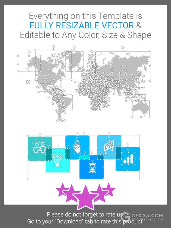 55页简约欧美风格ppt模板24个配色文件 - 顶尖PPT