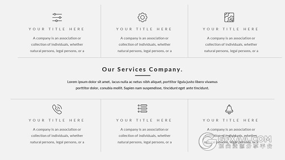 96页灰色简约风格PPT模板 - 顶尖PPT