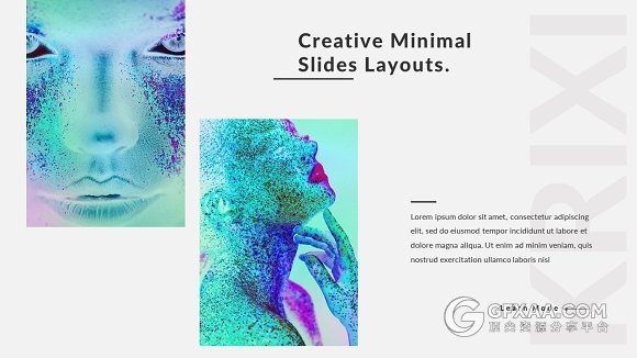 96页灰色简约风格PPT模板 - 顶尖PPT