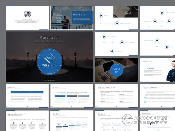 116页简约商务大气多用途keynote模板 - 顶尖PPT
