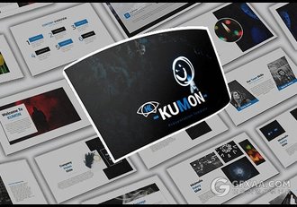 90多页简约大气图片展示风格PPT模板 - 顶尖PPT