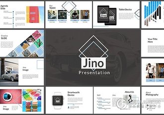 简约图片展示杂志风格keynote模板 - 顶尖PPT