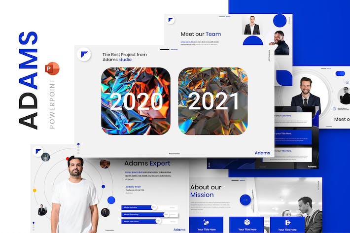 灰色微立体商务跨年总结汇报PPT模板 - 顶尖PPT