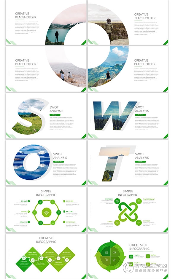 20种配色文件70多页卡通清新风格PPT模板 - 顶尖PPT