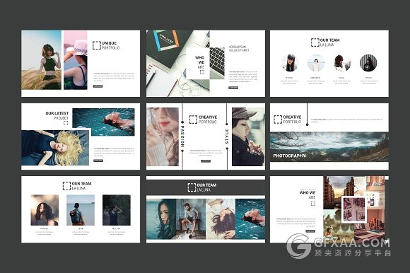 简约大气图片排版风格keynote模板 - 顶尖PPT