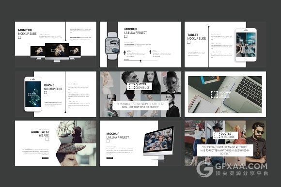 简约大气图片排版风格keynote模板 - 顶尖PPT