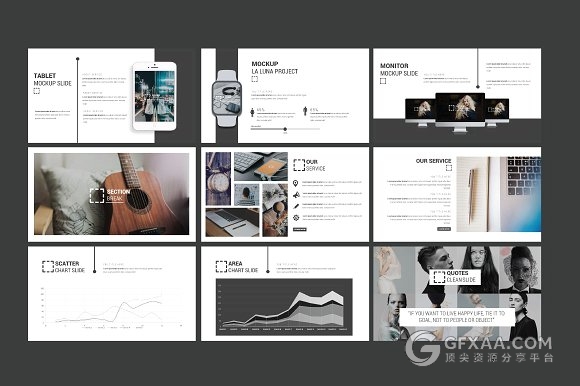 简约大气图片排版风格keynote模板 - 顶尖PPT