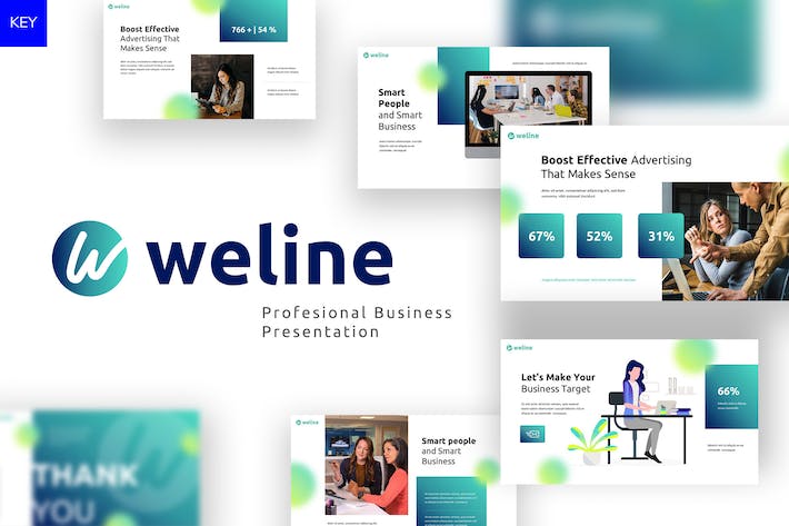 商务风格项目合作会议keynote模板 - 顶尖PPT