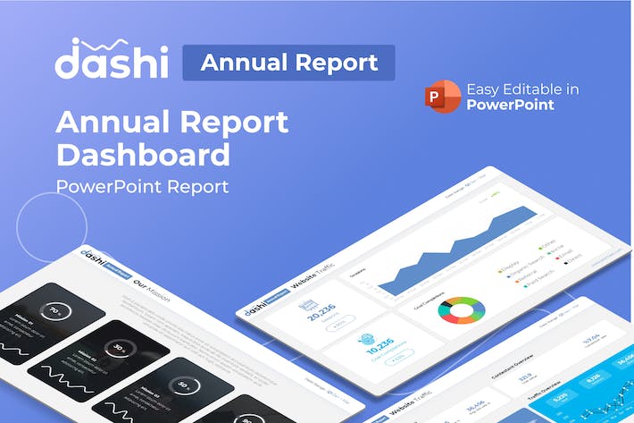 年度报告数据报表PPT模板 - 顶尖PPT