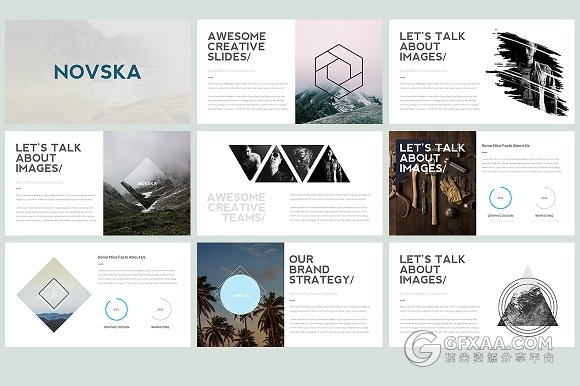 100全高清多页简约大气商务PPT模板 - 顶尖PPT