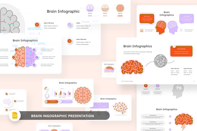 创意大脑信息图形PPT图形 - 顶尖PPT