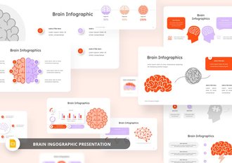 创意大脑信息图形PPT图形 - 顶尖PPT
