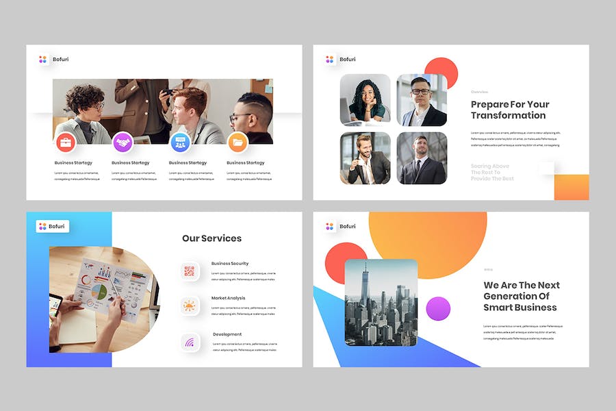 商务现代企业介绍keynote模板 - 顶尖PPT