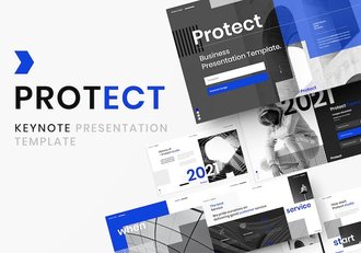 业务保护类展示Keynote模板 - 顶尖PPT