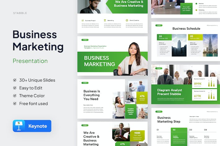 营销推广计划策略执行方案Keynote模板 - 顶尖PPT