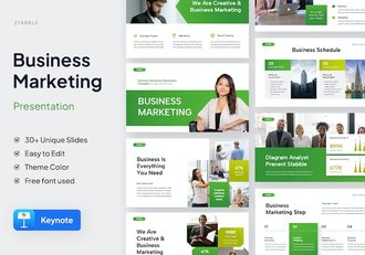 营销推广计划策略执行方案Keynote模板 - 顶尖PPT