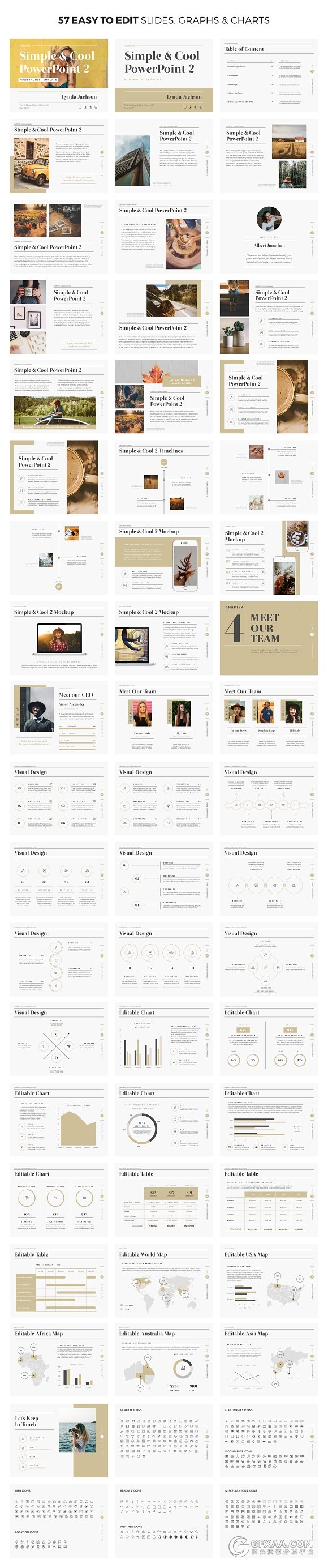 欧美简约大气工作总结分析ppt模板 - 顶尖PPT