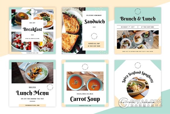 30页手机端美食餐饮多用途PPT模板 - 顶尖PPT