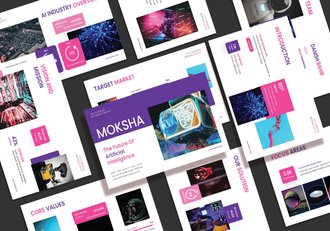 人工智能科技创新应用Keynote模板 - 顶尖PPT