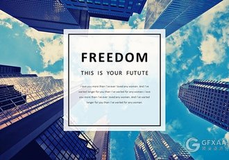 简约欧美风杂志画报PPT模板 - 顶尖PPT