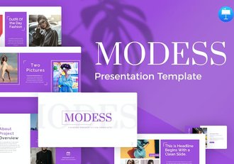 欧美时尚流行风格keynote模板 - 顶尖PPT