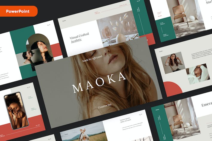 创意高雅工作室展示PPT模板 - 顶尖PPT