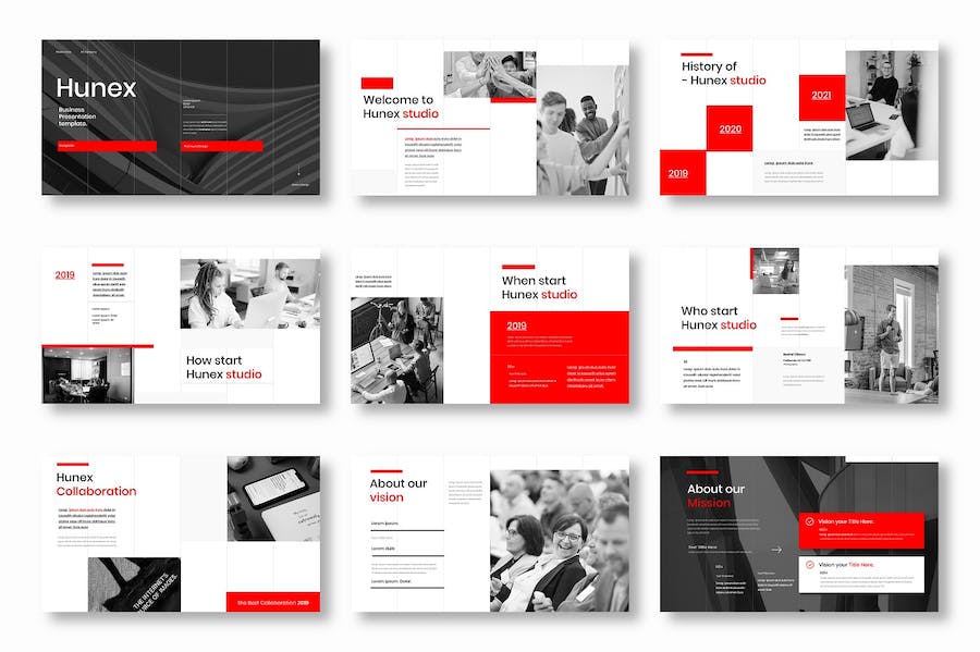 现代商务企业品牌宣传PPT模板 Retry - 顶尖PPT