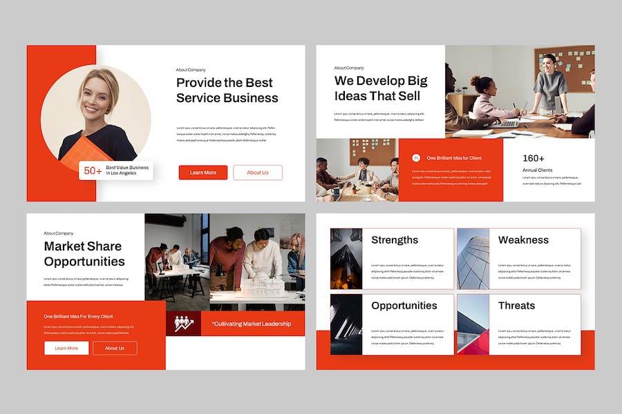 先进现代商业PPT幻灯片 - 顶尖PPT