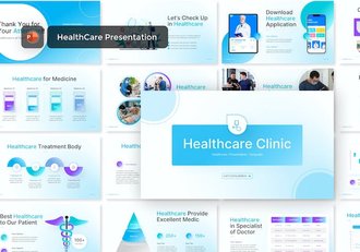 医疗保健诊所服务宣传推广PPT模板 - 顶尖PPT