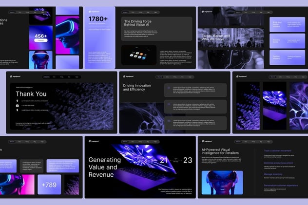 人工智能科技展示PPT模板 - 顶尖PPT