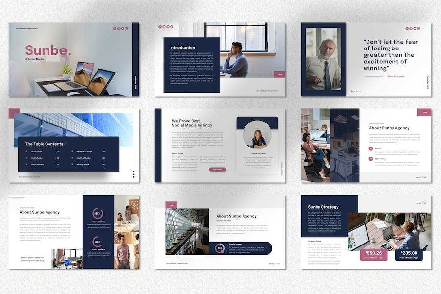 社交媒体营销推广运营方案Keynote模板 - 顶尖PPT