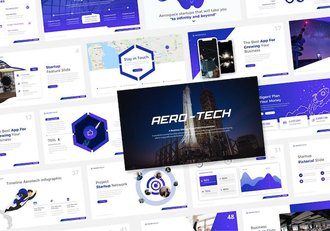 航空航天技术PPT模板 - 顶尖PPT