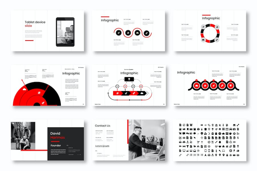 现代商务企业品牌宣传PPT模板 Retry - 顶尖PPT