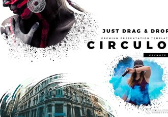 280多页泼墨剪影图片创意商务keynote模板 - 顶尖PPT