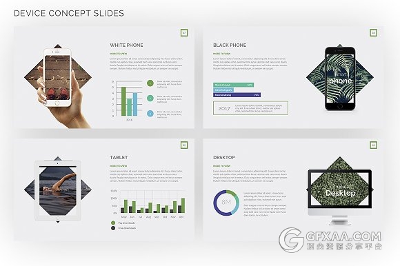 100页创意商务风格keynote模板 - 顶尖PPT