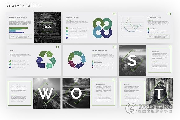 100页创意商务风格keynote模板 - 顶尖PPT