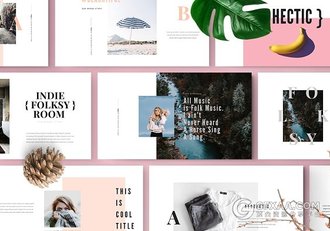 80多页欧摄影图片写真展示keynote模板 - 顶尖PPT