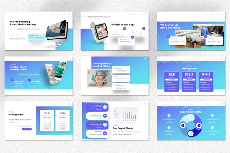 医疗健康保健服务推广Keynote模板 - 顶尖PPT