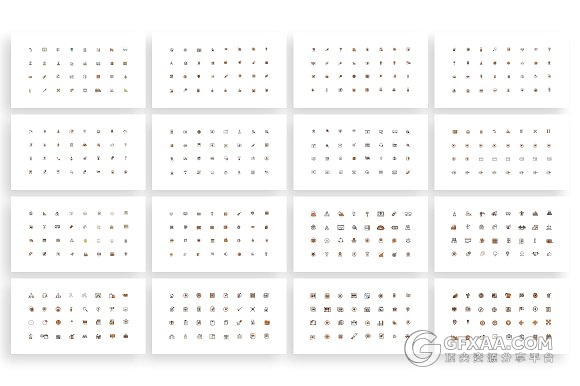 280多页创意泼墨剪影风格商务PPT模板 - 顶尖PPT