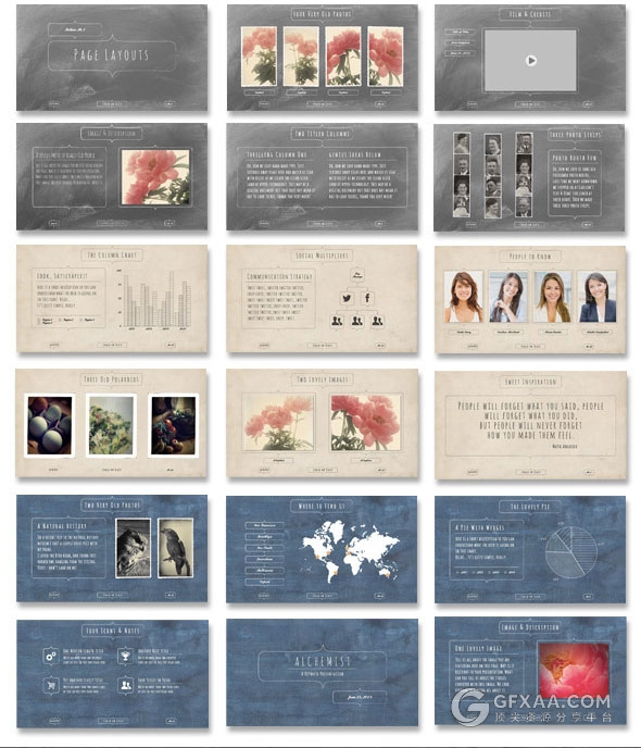 30页复古手绘效果PPT模板 - 顶尖PPT