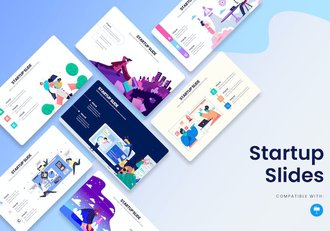 创业融资初创企业方案信息图形Keynote模板 - 顶尖PPT