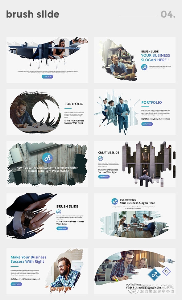 215页精美设计效果卡通人物图形PPT模板 - 顶尖PPT