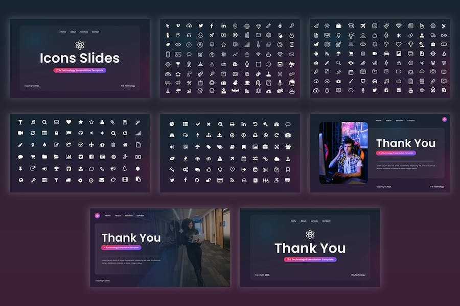 NFT技术数字艺术展示应用PPT模板 - 顶尖PPT