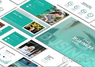 68页绿色总结汇报业务合作PPT模板 - 顶尖PPT