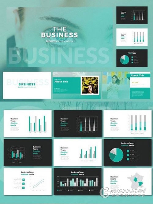 68页绿色总结汇报业务合作PPT模板 - 顶尖PPT