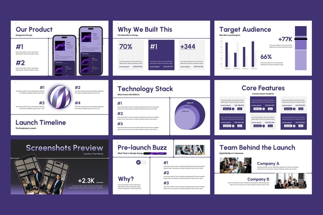 数字领域产品发布展示PPT模板 - 顶尖PPT