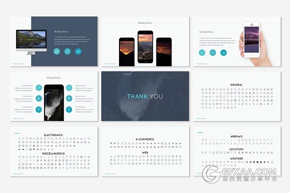 60多页简约商务多用途PPT模板 - 顶尖PPT