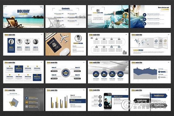 旅游度假分析报告PPT模板 - 顶尖PPT